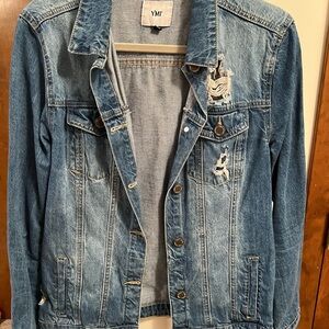 YMI Blue Jean Jacket with Embroidered Details